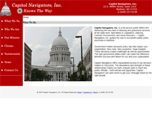 Tablet Screenshot of capitolnavigators.com